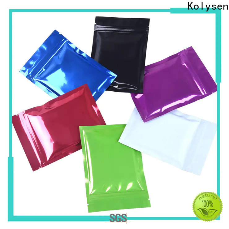 Kolysen 3 sided seal pouch manufacturers for food packaging