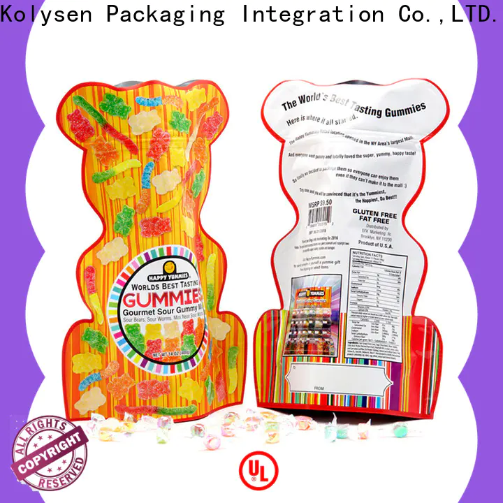 Kolysen custom printed resealable food bags Suppliers for Snack food packaging