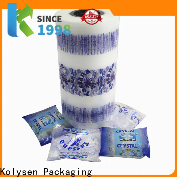 Kolysen printed shrink wrap shipped to business for food packaging