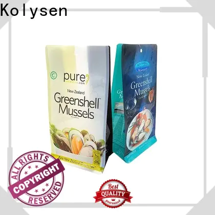 Kolysen block bottom bags Suppliers for food packaging