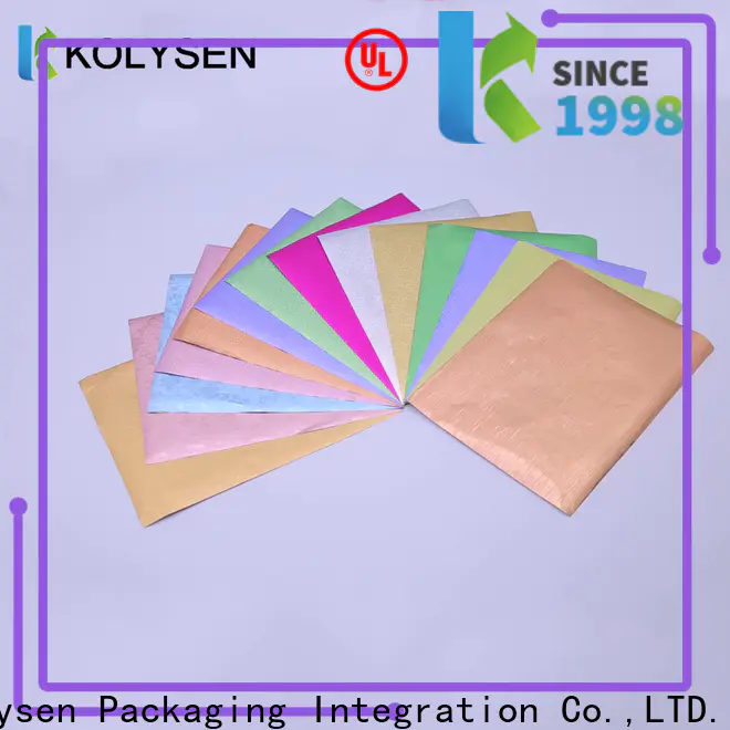 Kolysen chocolate wrapping paper cheap wholesale for wrapping chocolate