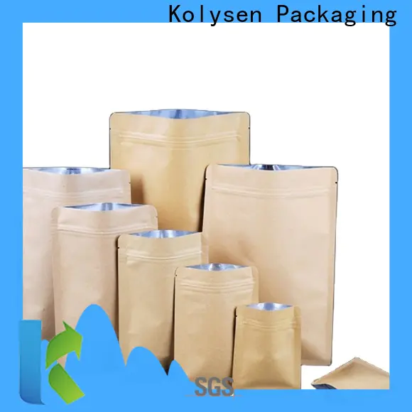 Best kraft flat pouch Suppliers for food packaging
