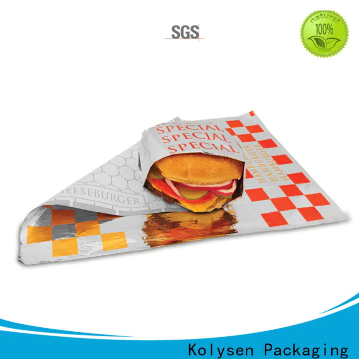 Kolysen Wholesale foil greaseproof paper company for food packaging