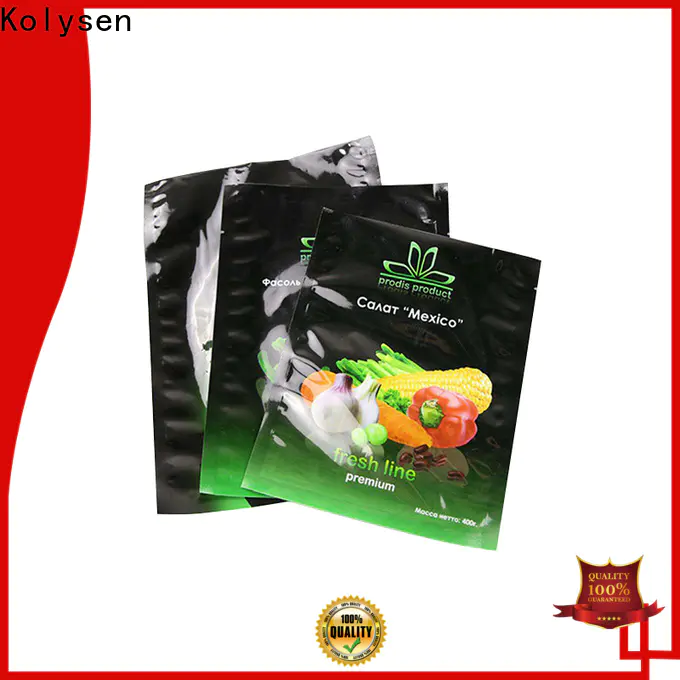 Kolysen three side seal pouch Supply for food packaging
