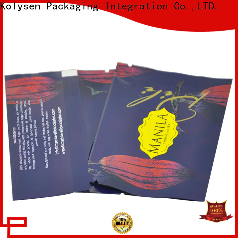Wholesale heat sealing plastic bags shipped to business for food packaging
