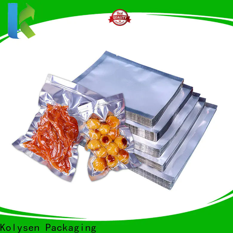 Top foil vacuum pouches Supply for food packaging