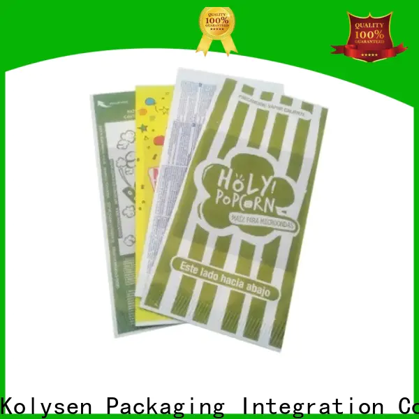 Kolysen Wholesale cheap popcorn bags factory for popcorn packaging