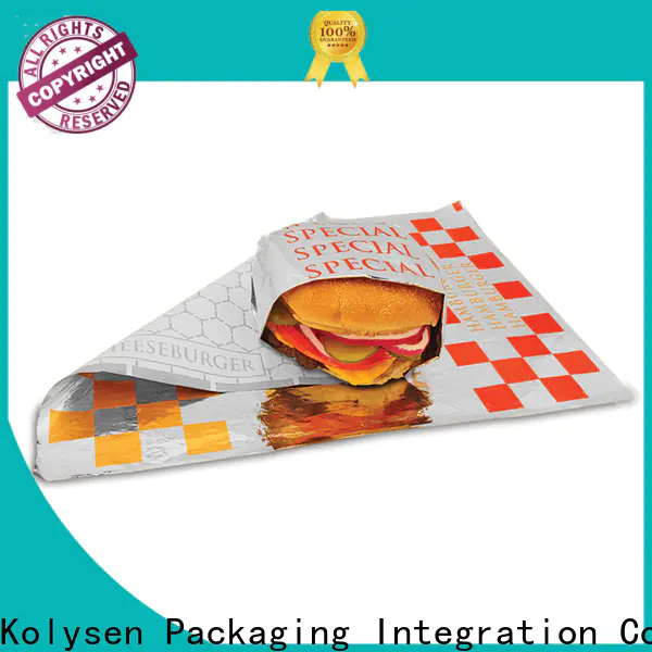 Kolysen paper lined foil sheets Supply for food packaging