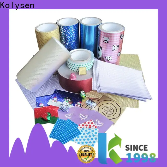 Kolysen foil and parchment paper Suppliers for food packaging