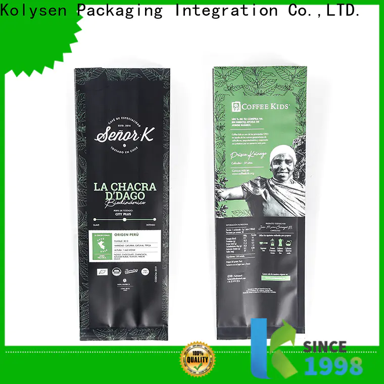 Latest coffee packaging bag manufacturers for food packaging