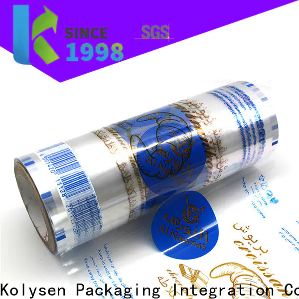 Kolysen New laminated plastic packaging shipped to business for food packaging