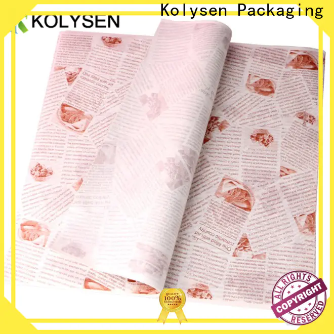 Kolysen baking with wax paper safe Suppliers for sugar packaging