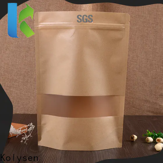 Kolysen stand up zipper bags Suppliers for food packaging
