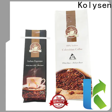 New biodegradable coffee bags with valve manufacturers for coffee packaging