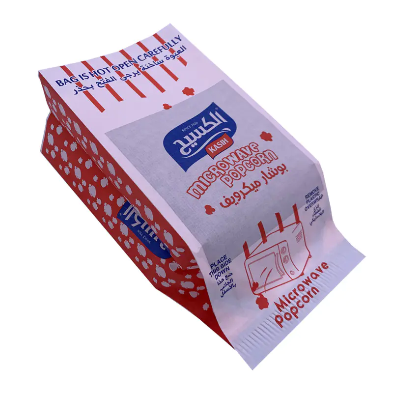 White Kraft Paper Bag for Microwave Popcorn