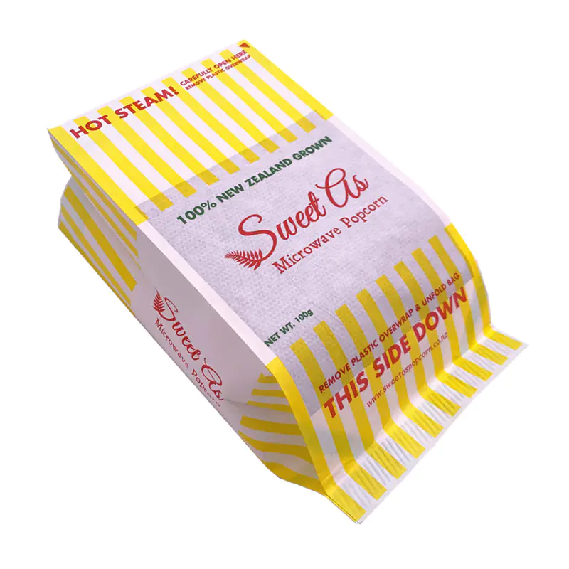 White Kraft Paper Bag for Microwave Popcorn