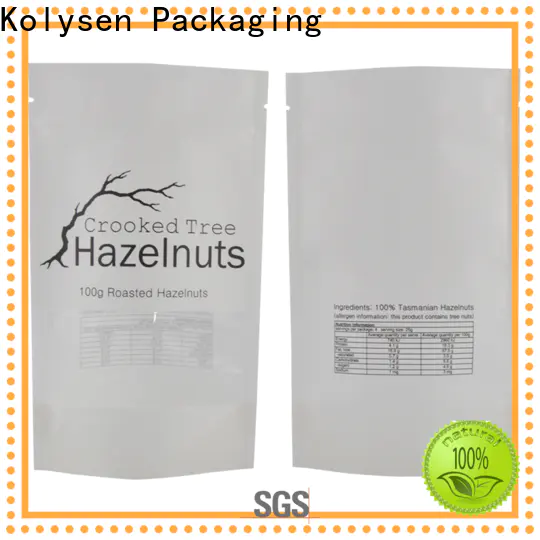 Kolysen stand up pouches with spout Supply for food packaging