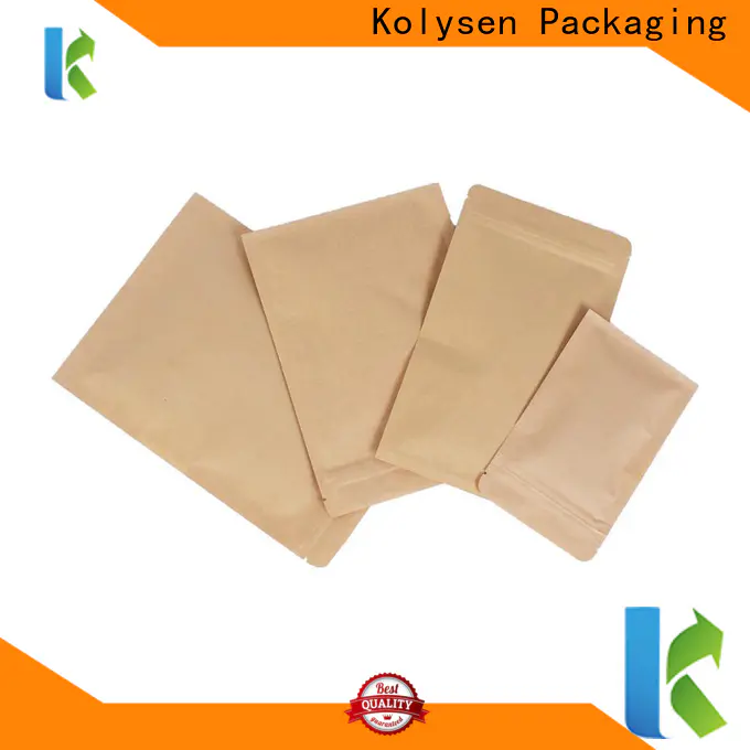 Kolysen Top kraft paper pouch zipper Supply for food vacuum sealing