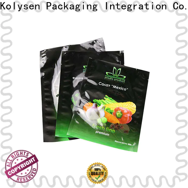 Kolysen Top zipper paper pouch shipped to business for food freezing