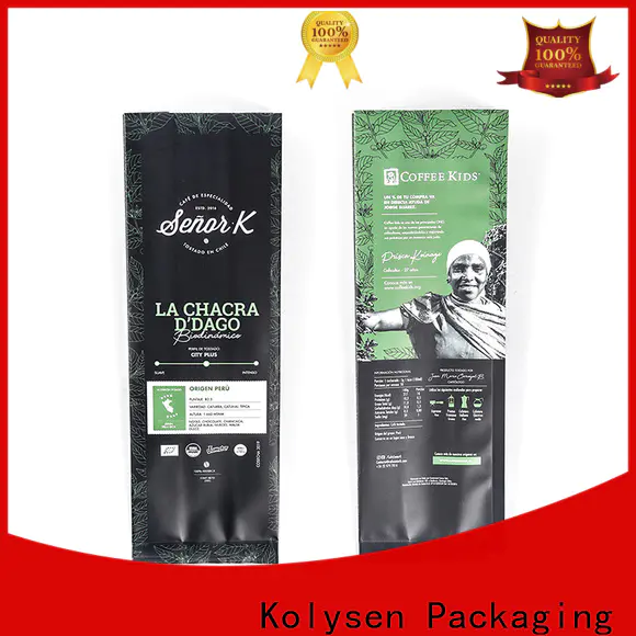Kolysen coffee bag suppliers manufacturers for coffee packaging