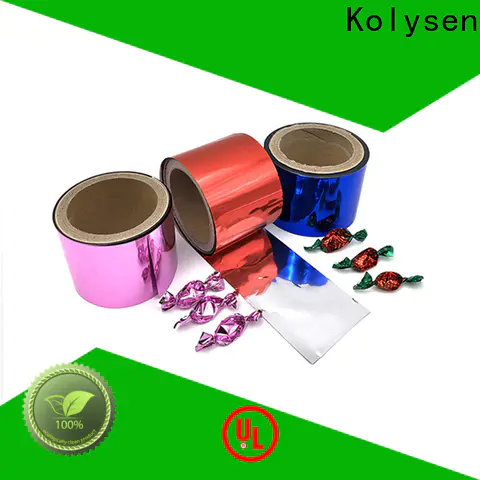 Kolysen custom chocolate wrapper Suppliers for Candy wrapping