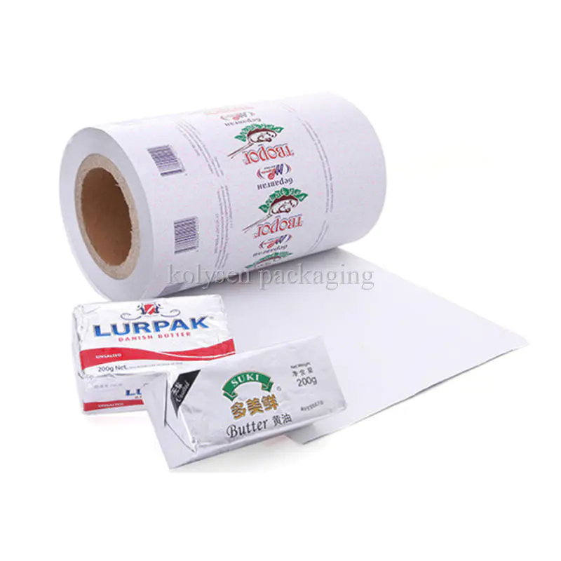 Custom Aluminium Foil Butter Wrapper Packaging