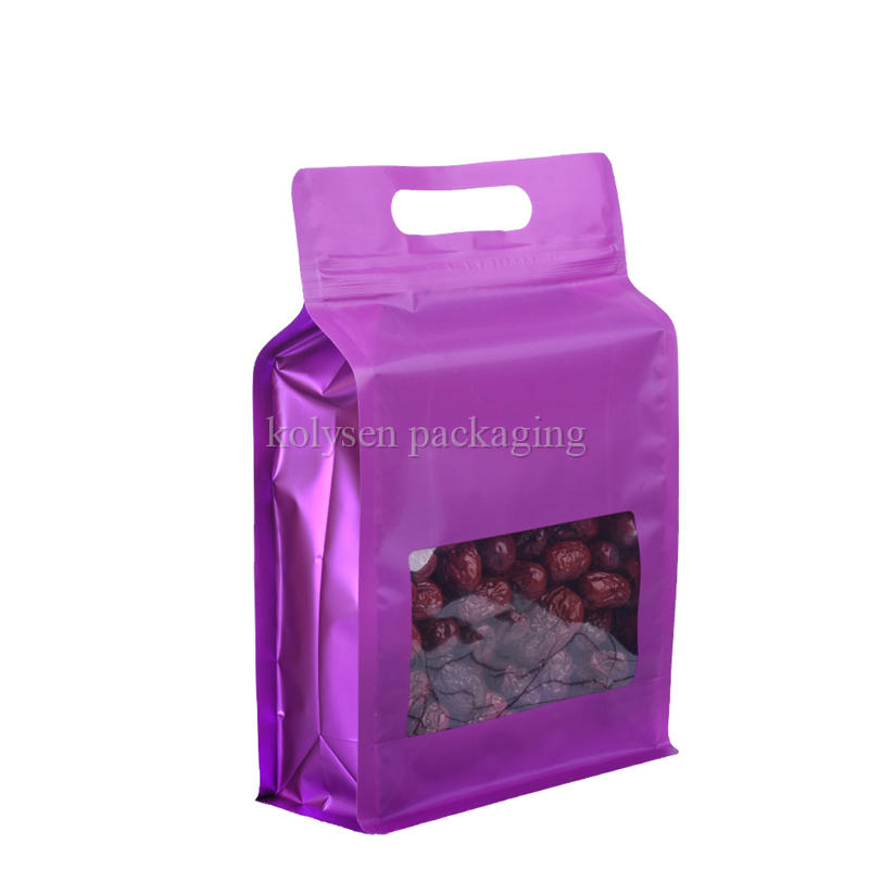Flat Bottom Aluminum Foil Bags With Handle