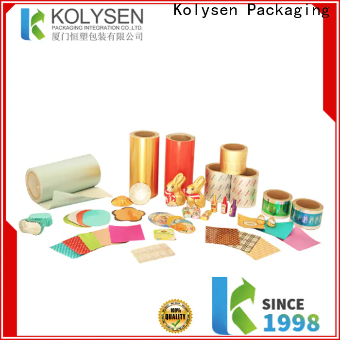 Kolysen heavy duty foil paper Supply for food packaging