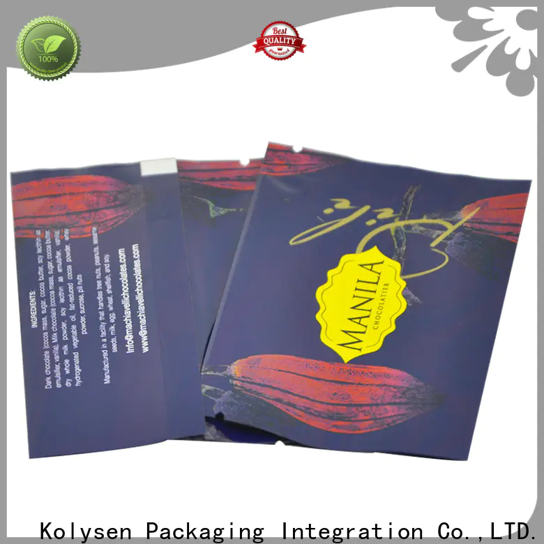 Kolysen heat seal bag Supply for food packaging
