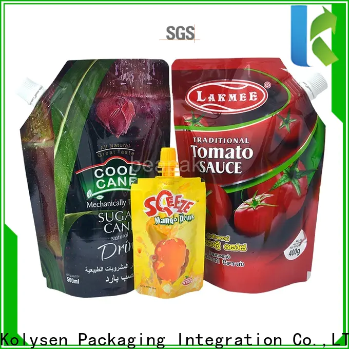 Kolysen spout pouch suppliers Suppliers for liquid storage
