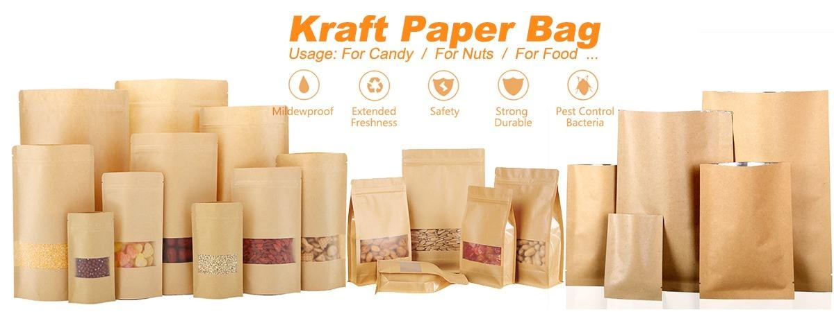 Kraft Paper Pouch with Clear Window