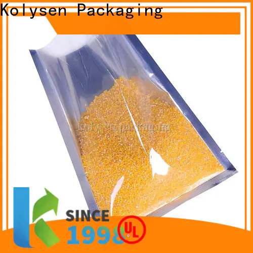 Kolysen kraft paper pouch zipper shipped to business for food packaging