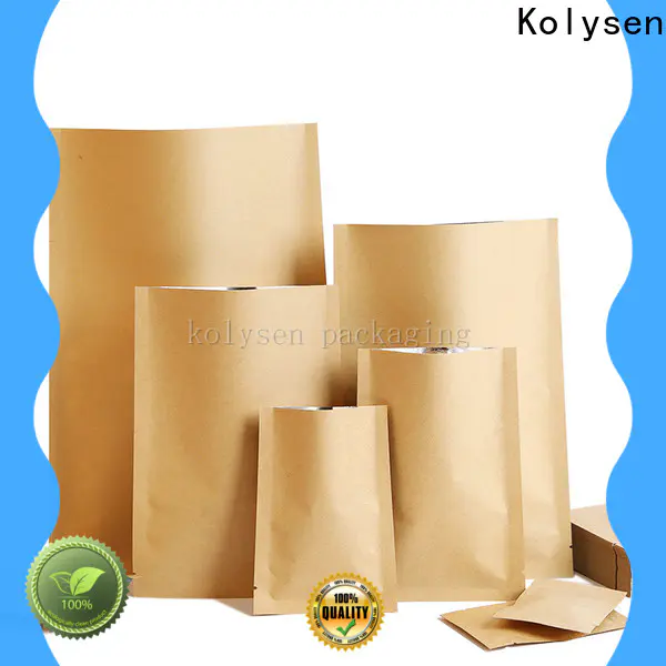 Custom 3 side seal flat pouch company for food freezing