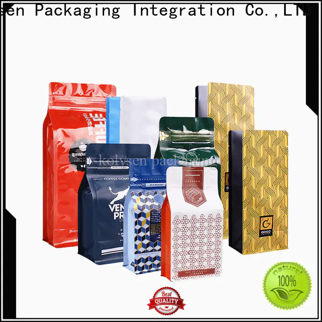 Kolysen flat bottom clear cellophane bags company for food packaging