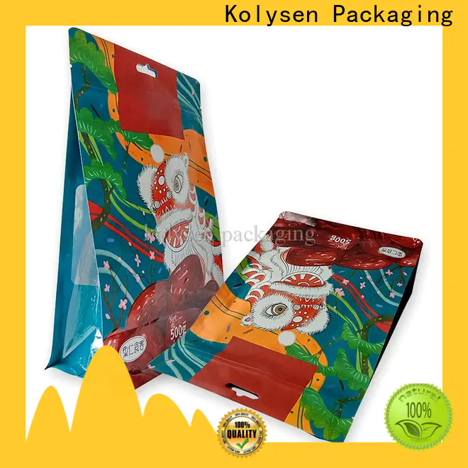 Kolysen cellophane bags square bottom Supply used in food and beverage