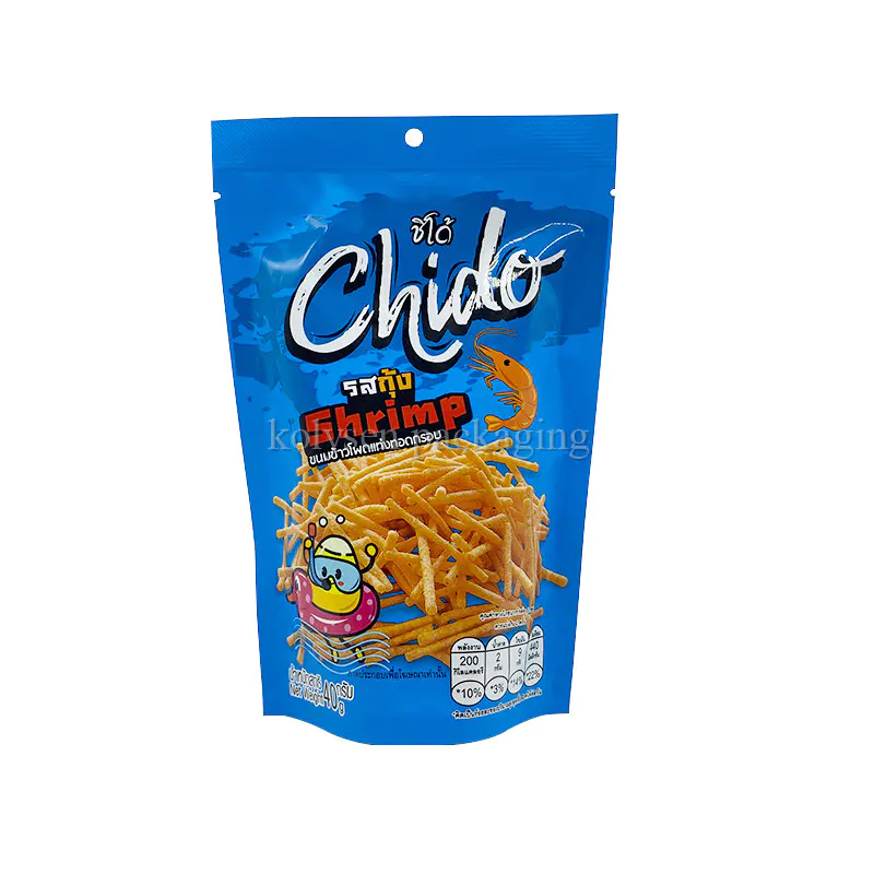 Potato Chips Stand Up Mylar Pouch Bag