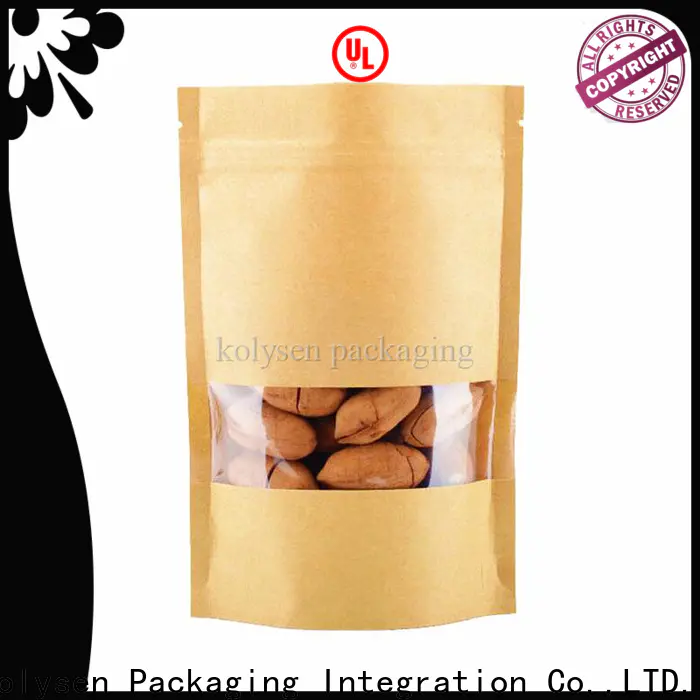 Best kraft paper stand up pouch manufacturers for food packaging