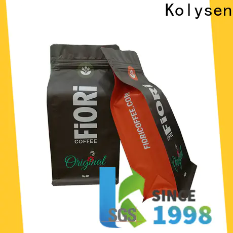 New flat bottom coffee bags Suppliers for coffee packaging