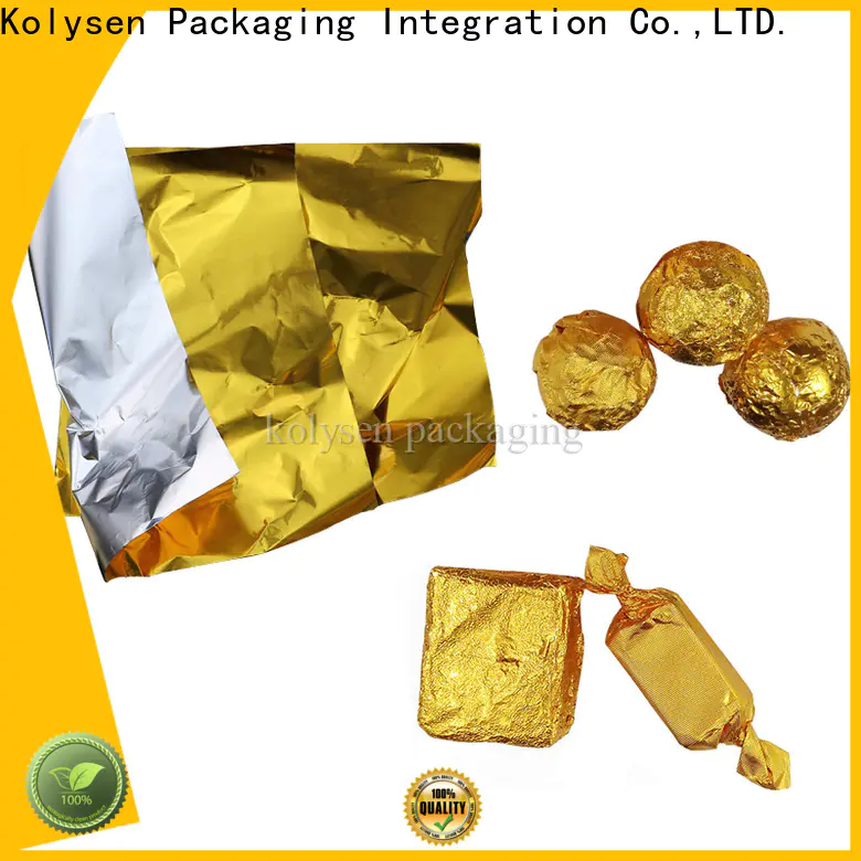 Kolysen Latest chocolate gift wrapping paper Suppliers for Candy wrapping