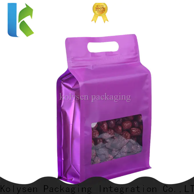 Kolysen gusseted cellophane bags wholesale manufacturers used in food and beverage