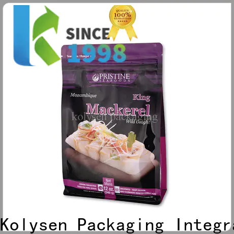 Kolysen High-quality clear flat bottom cellophane bags for business used in food and beverage