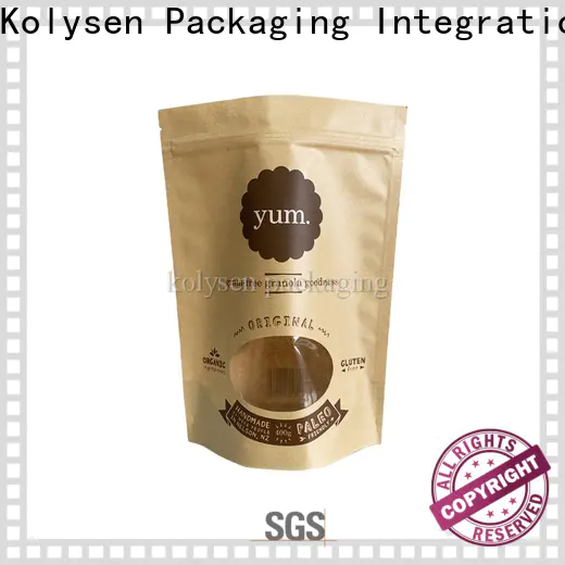 Latest kraft paper pouch zipper factory used in food and beverage