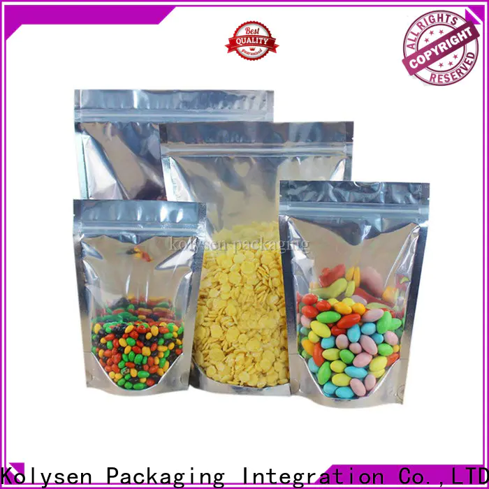 Kolysen self standing pouches for business used in food and beverage