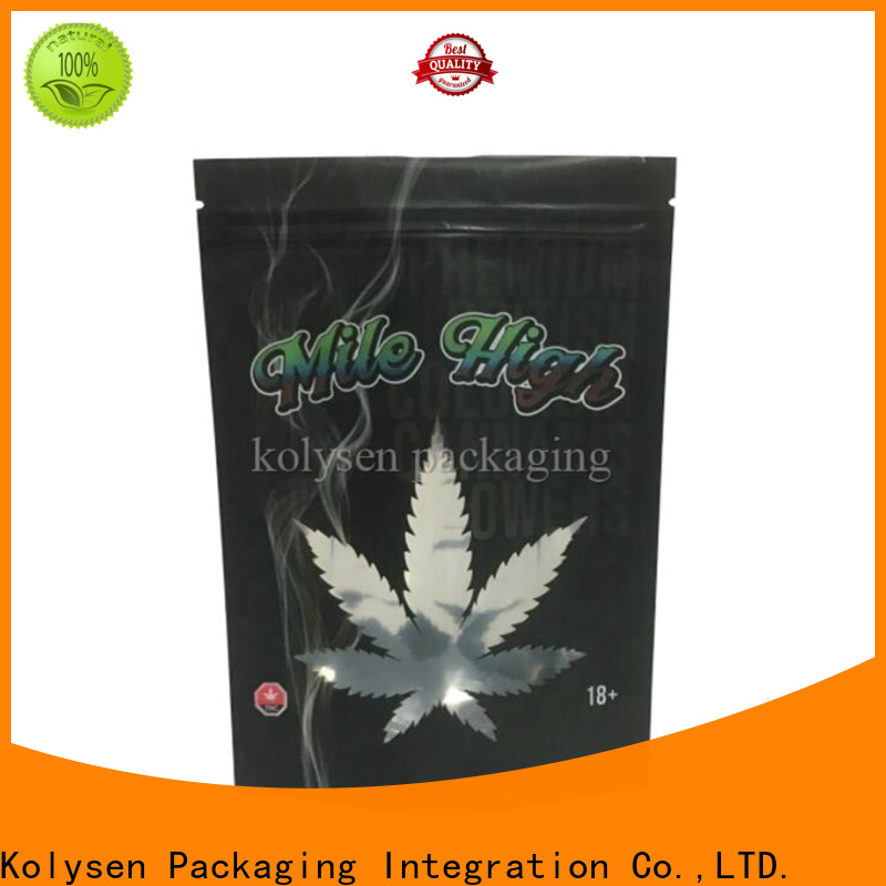 Kolysen Best transparent stand up pouches company for food packaging