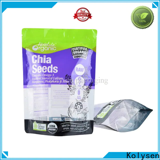 Kolysen stand up pouches wholesale factory for food packaging