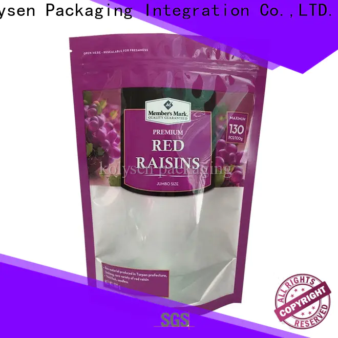 Kolysen zipper paper pouch company for food packaging