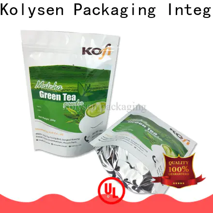 Kolysen paper pouches for food manufacturers used in food and beverage