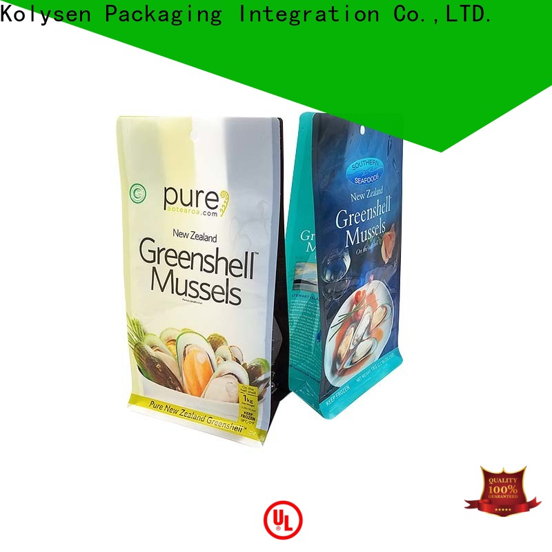 Kolysen High-quality flat bottom coffee bags manufacturers for food packaging