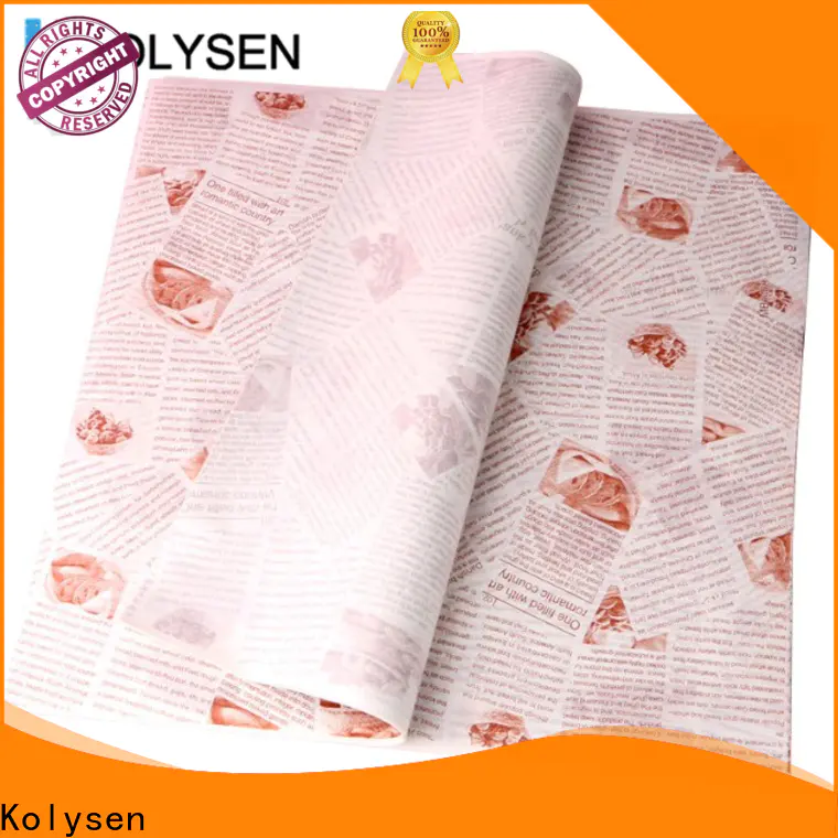 Kolysen Best greaseproof paper baking paper for business for food packaging