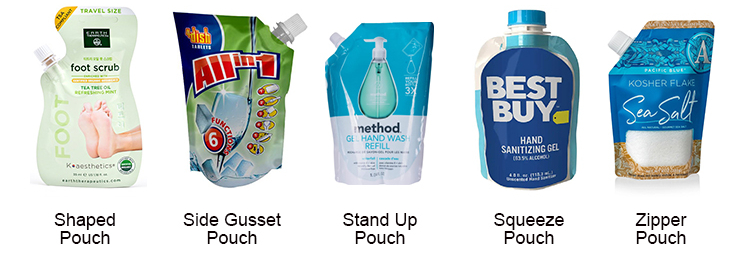 Liquid Packaging Spout Pouches with Handle